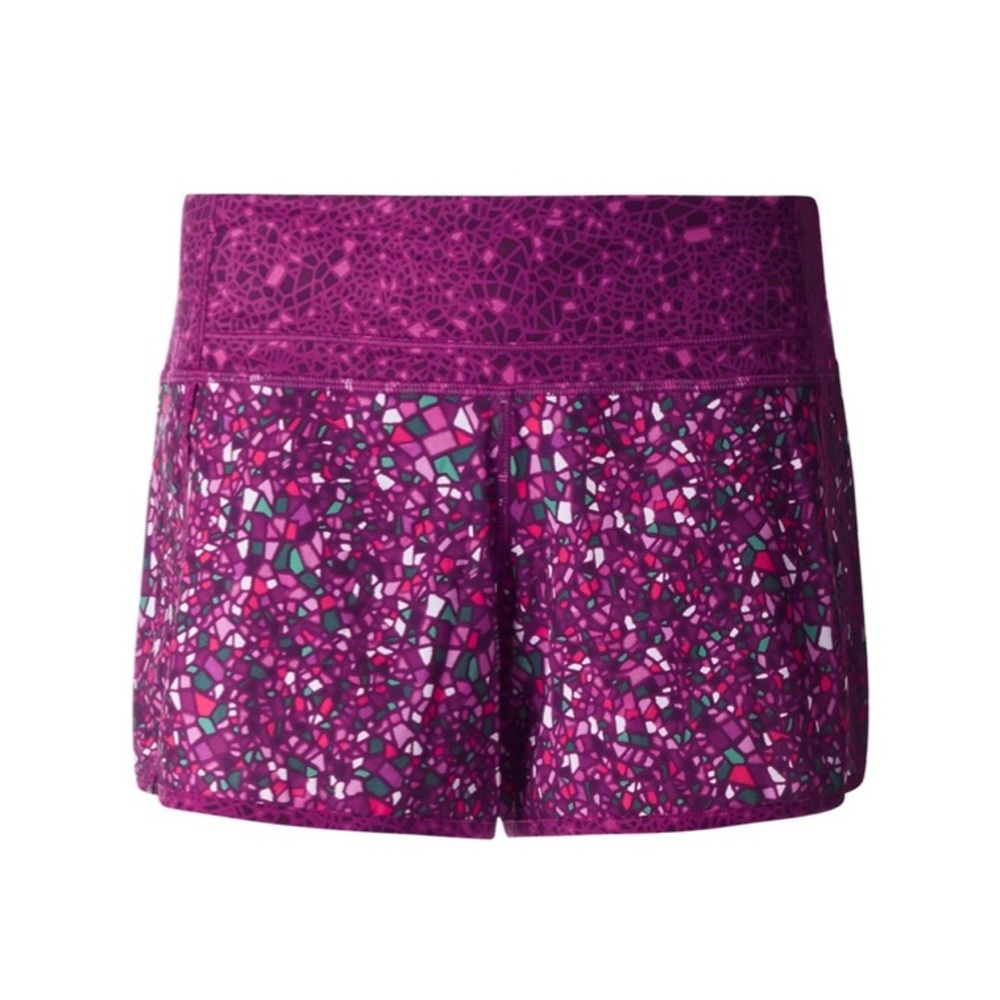 lululemon athletica Purple Mosaic Athletic Shorts